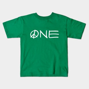 ONE peace sign Kids T-Shirt